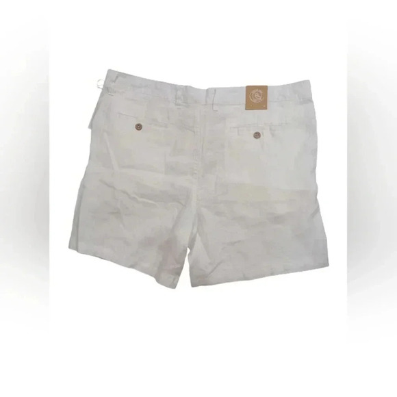 Panama  Jack NWT 100% Linen White Shorts Size 38 - Picture 6 of 8
